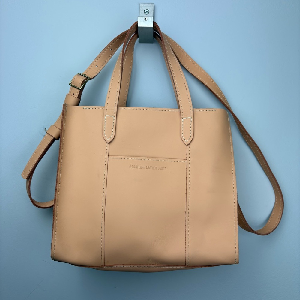 Portland Leather Goods Lola Crossbody Tote Mamey Zipper - Picture 6 of 12